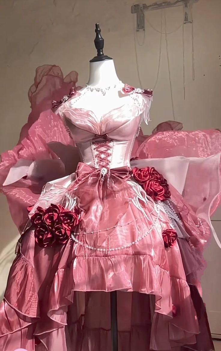 Pink Floral Short Satin Homecoming Dress Prom Dress Birthday Dress nv4823
