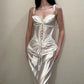 White vintage elegant long fashion birthday party dress prom dress evening dress nv4773
