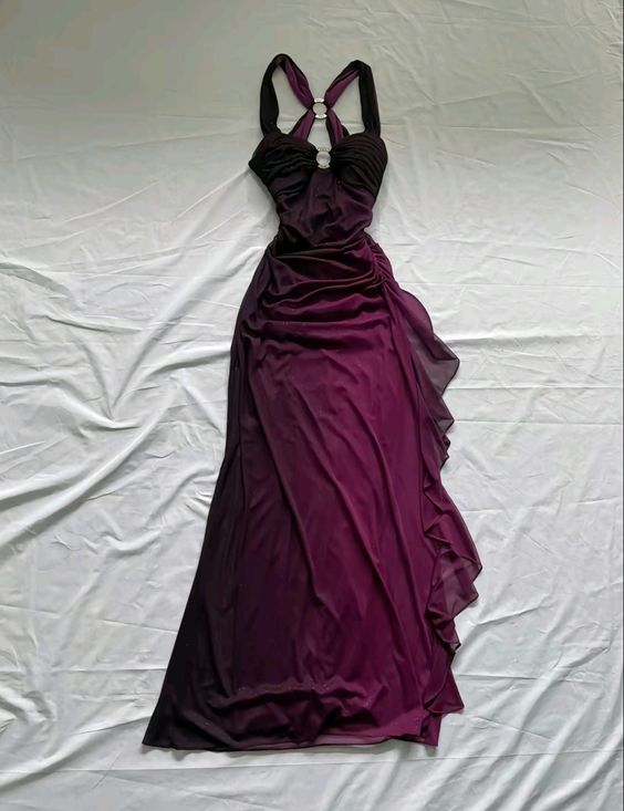 Purple Sparkling Tulle Long Prom Dress Party Dress Bodycon Dress Birthday Dress nv2727