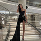 Black Fashion Elegant Sexy Strapless Off Shoulder Unique Short Mini Prom Dress Evening Dress Party Dress nv2517