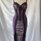 NiceVestidos-_Purple corset midi dress NV6044