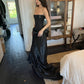 Black simple elegant long prom dress evening dress party dress nv2187