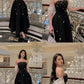 Black gorgeous elegant with rhinestones long ball gown evening dress party dress nv2267