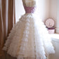 Pink Vintage Sweetheart Long Tulle Sequined Ball Gown Evening Dress nv2933