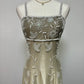 Gold yellow retro fashion gradient exquisite beaded long tulle ball gown, evening dress, party dress nv3701