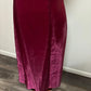 Dark red burgundy retro fashion simple fashion shiny exquisite beaded lace-up back long satin elegant princess ball gown, evening dress, party dress nv3709