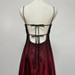 Burgundy retro fashion gradient exquisite beaded long tulle ball gown, evening dress, party dress nv3702