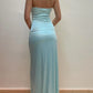 V Neck Light Blue Bodycon Long Prom Gown Evening Dress Party Dress nv1948