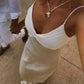 Champagne stylish elegant spaghetti straps long satin slim fit ball gown, evening dress, party dress nv3705