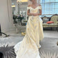 Elegant Off Shoulder A-Line Long Satin Wedding Dress Ball Gown Evening Dress nv2811