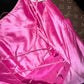 Pink One Shoulder Fashion Elegant Long Satin Prom Dress Evening Dress Party Dress nv4686