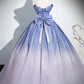 Beautiful Gradient-Color Glitter Sequins Prom Dresses, A-Line Princess Off-The-Shoulder Sleeveless Blue Formal Dresses nv1692