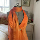 Orange Fashion Elegant Off Shoulder Exquisite Strap Long Satin Formal Prom Dress Evening Gown Party Dress nv3651