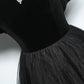 Black chic beautiful black pearl rhinestone ball gown A-line/princess high collar sleeveless backless floor-length/long ball formal dress evening dress nv2643