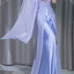 Purple Beaded Long Chiffon Prom Dress Evening Dress Party Dress nv5130