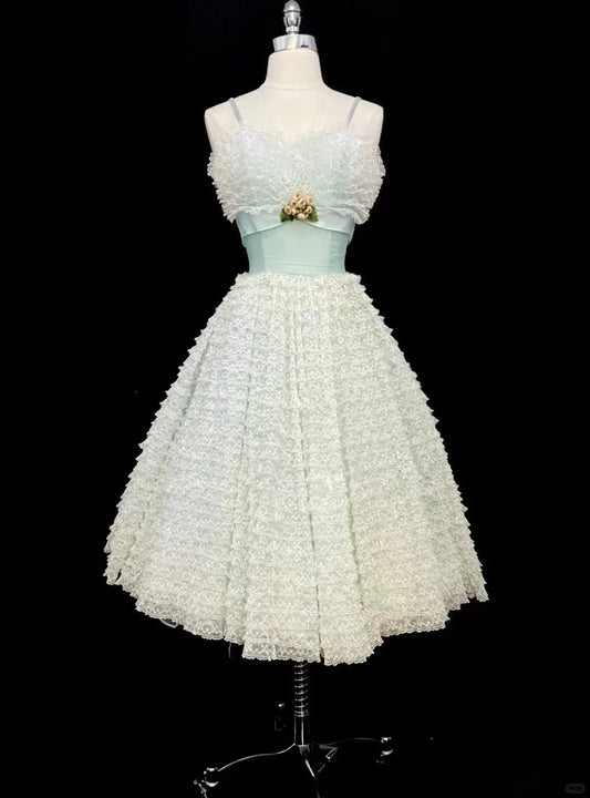 Blue Homecoming Dress Short Chiffon Prom Dress Birthday Dress nv4414