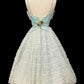 Blue Homecoming Dress Short Chiffon Prom Dress Birthday Dress nv4414