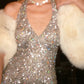 Silver Halter Deep V Sequin Mermaid Evening Gown - Custom Size/Color Formal Dress  NV6542