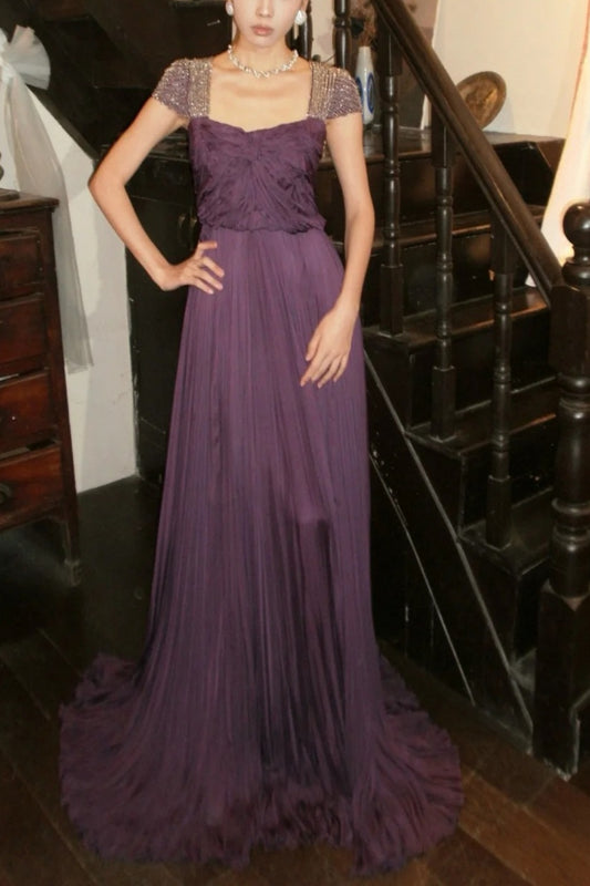 Vintage long formal evening gown Prom gown NV6579