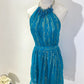✨Blue pretty date short chiffon homecoming dress party dress nv5432