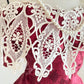 Pink Retro Elegant Red Camellia Floral A-Skirt Exquisite Lace Long Satin Ball Gown Evening Dress Party Dress Prom Dress nv4099