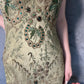 Enchanting dark green vintage long exquisite beaded prom dress nv5434