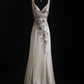NiceVestidos--Vintage Off-White Beaded Dress Exquisite Beaded Long Ball Gown Graduation Dress NV5860
