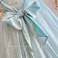 Blue Retro Cute Fashion Elegant Spaghetti Strap Long Tulle Ball Gown Evening Dress Prom Dress nv4088