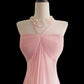 Pink elegant mermaid long chiffon prom dress nv5221