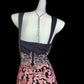 Noble pink jacquard embroidery hand-beaded elegant beaded satin long mermaid prom dress evening dress nv5228
