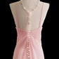 Pink elegant mermaid long chiffon prom dress nv5221