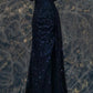 Blue/Purple Sparkling Elegant Long Sequined Ball Gown Evening Dress nv4924