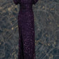 Blue/Purple Sparkling Elegant Long Sequined Ball Gown Evening Dress nv4924