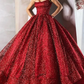 Ball Gown Evening Gown Luxurious Dress Engagement Floor Length Sleeveless Spaghetti Strap Satin with Sequin Tie nv396