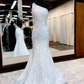 One Shoulder Long Mermaid Sequin Prom Dresses, Shing Prom Dresses nv460