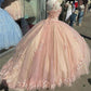 baby pink quinceanera dress Elegant Prom Dresses, Long Evening Dress nv23
